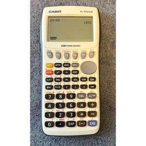 Casio USB Power Graphic FX 9750GII Blue Tested Working